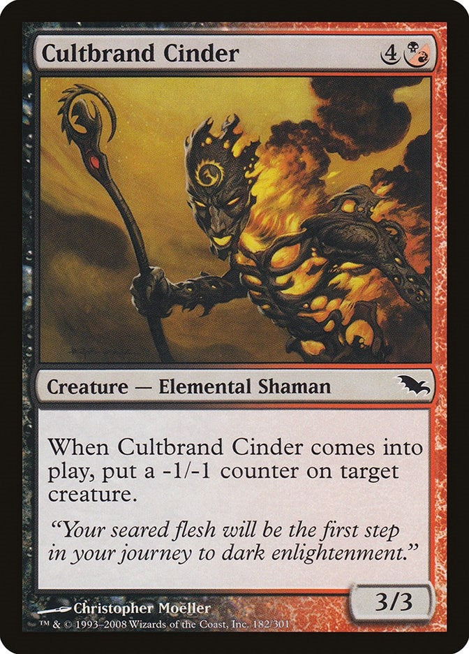 Image for Cultbrand Cinder (182) (Shadowmoor) - Magic: The Gathering