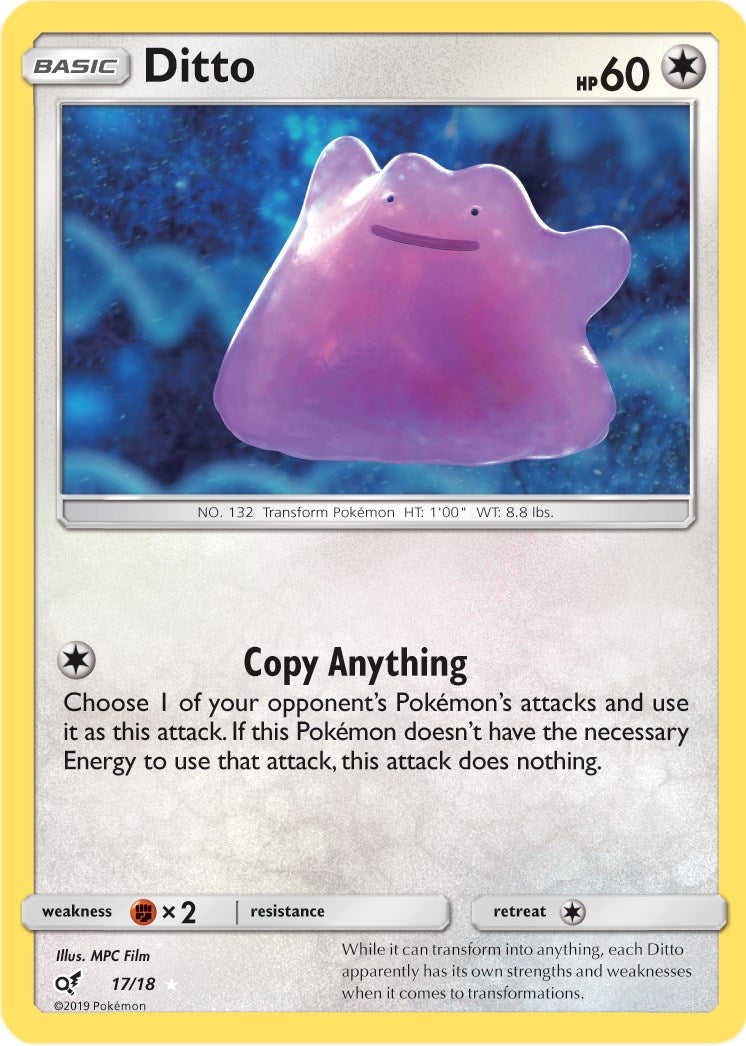 Image for Ditto (17/18) (Detective Pikachu) - Pokemon