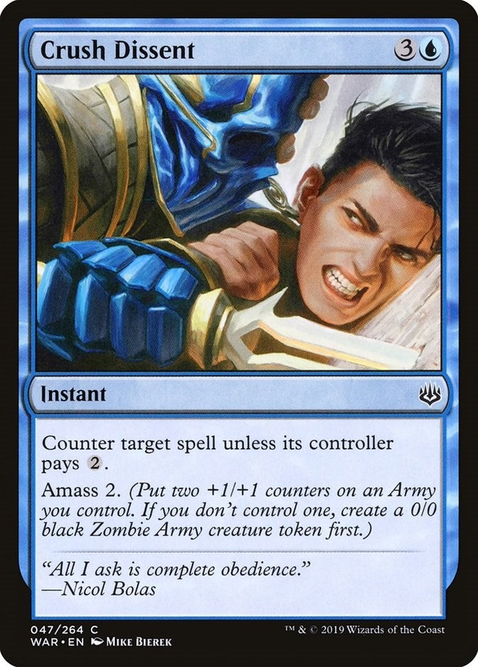 Image for Crush Dissent (47) (War of the Spark) - Magic: The Gathering