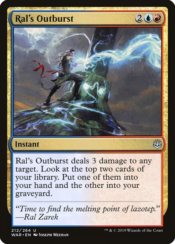 Image for Ral's Outburst (212) (War of the Spark) - Magic: The Gathering