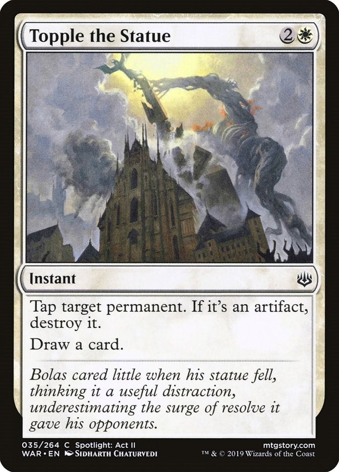 Image for Topple the Statue (35) (War of the Spark) - Magic: The Gathering