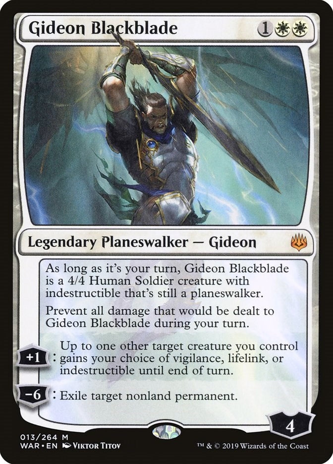Image for Gideon Blackblade (13) (War of the Spark) - Magic: The Gathering