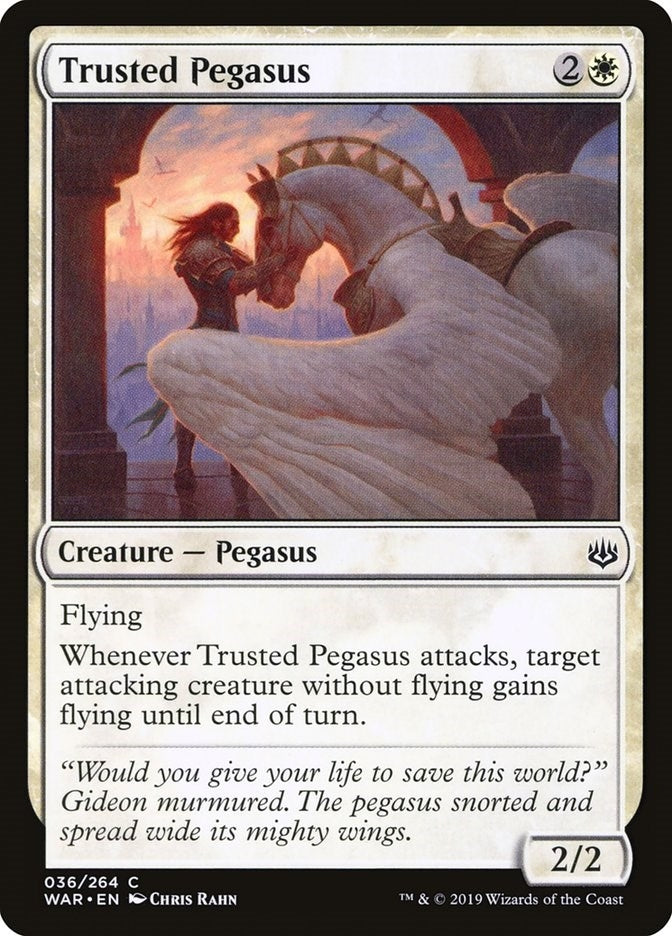 Image for Trusted Pegasus (36) (War of the Spark) - Magic: The Gathering