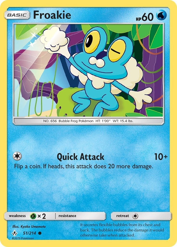 Image for Froakie (51/214) (SM - Unbroken Bonds) - Pokemon