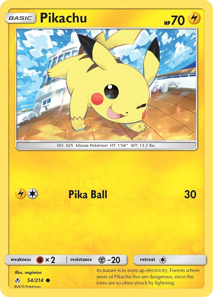 Image for Pikachu (54/214) (SM - Unbroken Bonds) - Pokemon