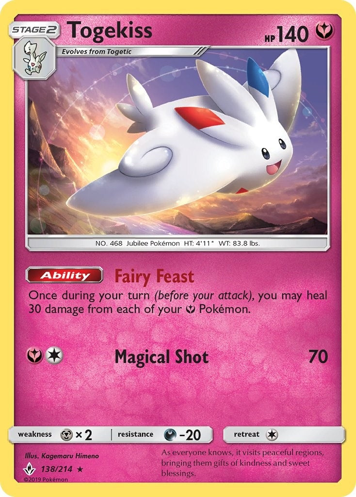 Image for Togekiss (138/214) (SM - Unbroken Bonds) - Pokemon