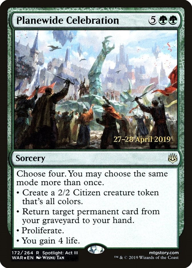 Image for Planewide Celebration (172) (Prerelease Cards) - Magic: The Gathering