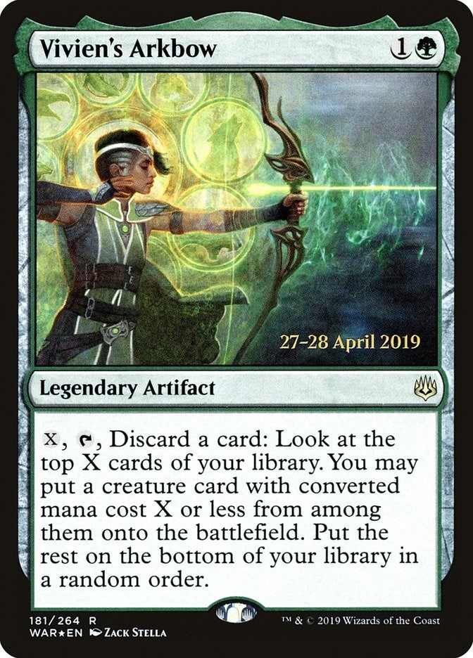 Image for Vivien's Arkbow (181) (Prerelease Cards) - Magic: The Gathering