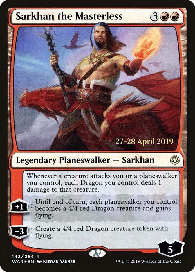 Image for Sarkhan the Masterless (143) (Prerelease Cards) - Magic: The Gathering