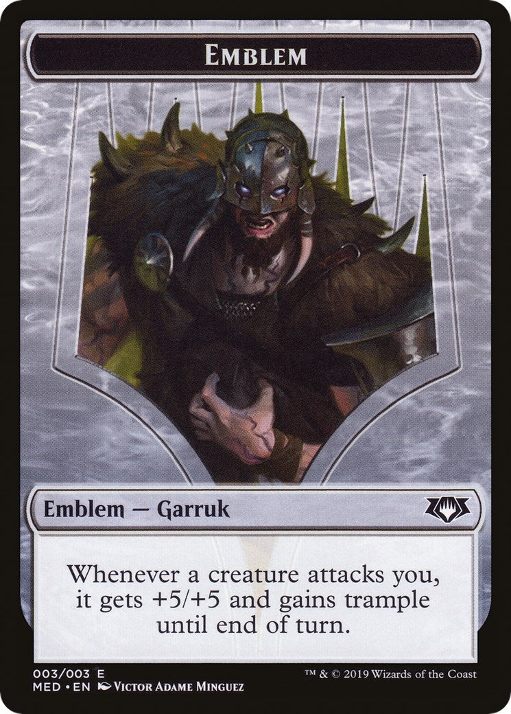 Image for Emblem - Garruk, Apex Predator (3) (Mythic Edition: War of the Spark) - Magic: The Gathering