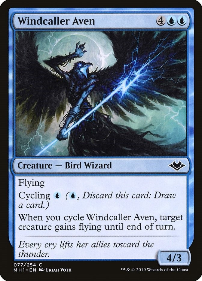Image for Windcaller Aven (77) (Modern Horizons) - Magic: The Gathering