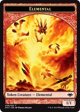 Image for Elemental (008) // Golem Double-Sided Token (8 // 18) (Modern Horizons) - Magic: The Gathering