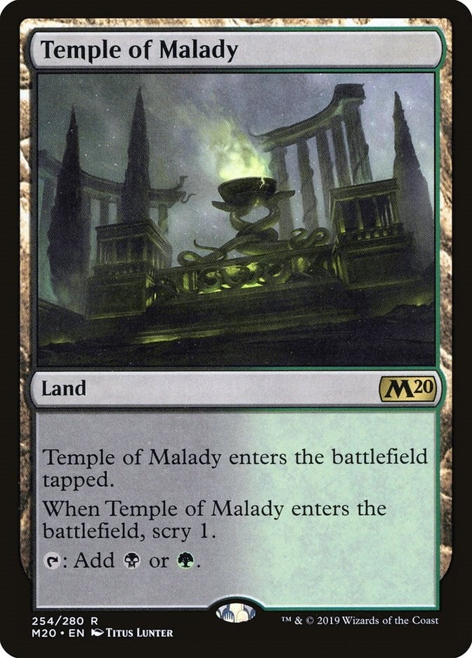 Image for Temple of Malady (254) (Core Set 2020) - Magic: The Gathering