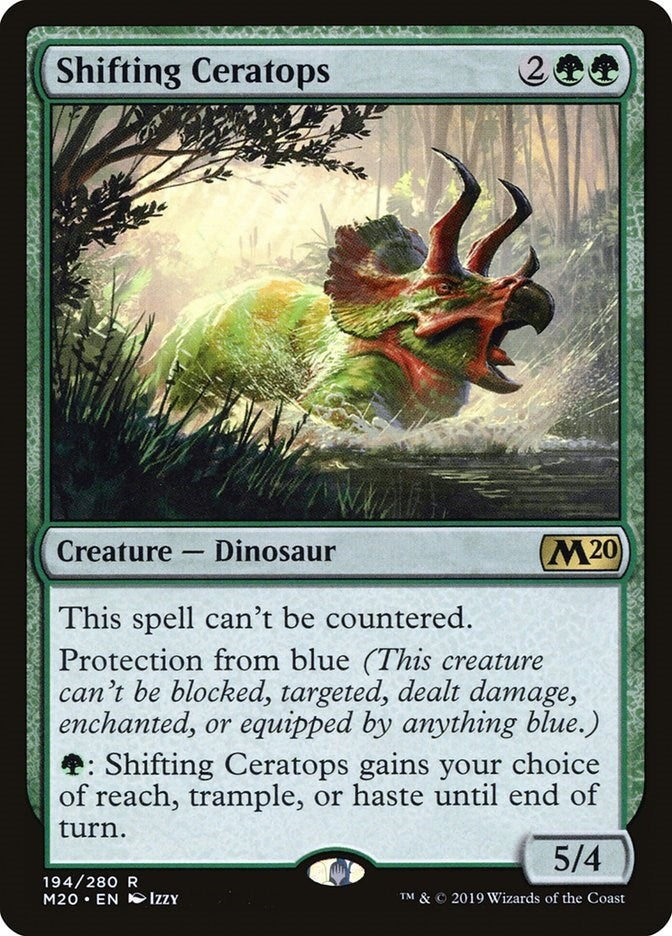 Image for Shifting Ceratops (194) (Core Set 2020) - Magic: The Gathering