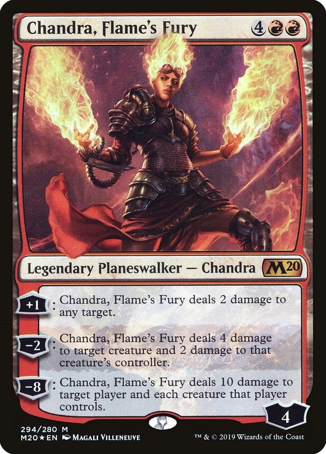 Image for Chandra, Flame's Fury (294) (Core Set 2020) - Magic: The Gathering