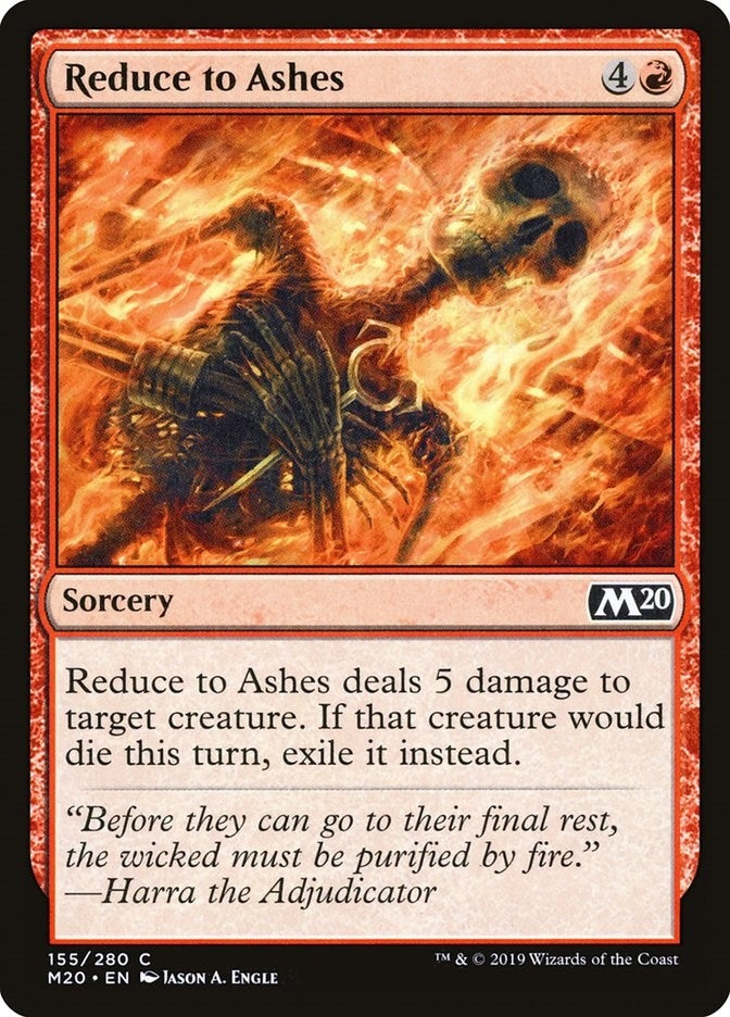 Image for Reduce to Ashes (155) (Core Set 2020) - Magic: The Gathering