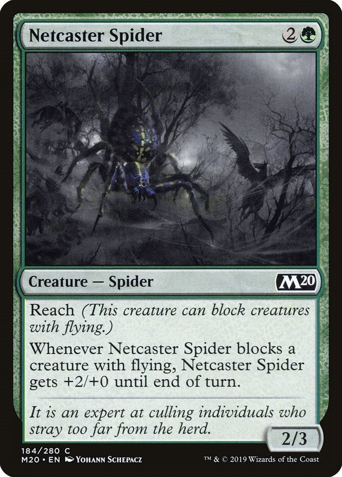 Image for Netcaster Spider (184) (Core Set 2020) - Magic: The Gathering