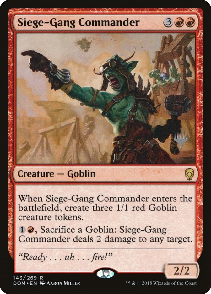 Image for Siege-Gang Commander (143) (Promo Pack: Core Set 2020) - Magic: The Gathering