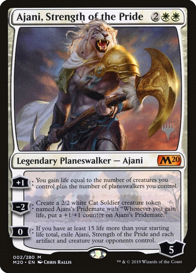 Image for Ajani, Strength of the Pride (2) (Promo Pack: Core Set 2020) - Magic: The Gathering