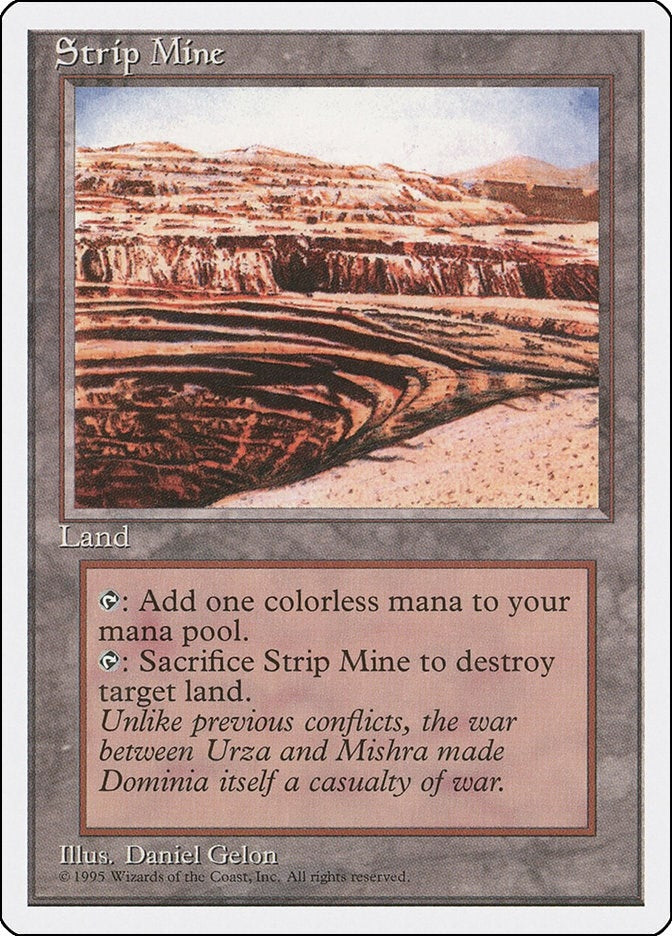 Image for Strip Mine (189) (Fourth Edition) - Magic: The Gathering