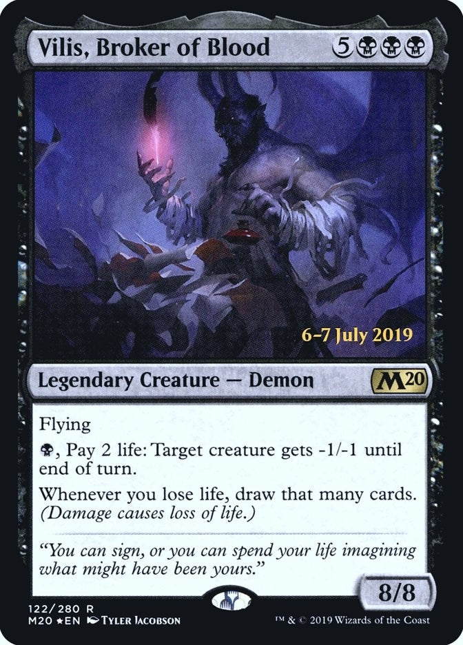 Image for Vilis, Broker of Blood (122) (Prerelease Cards) - Magic: The Gathering