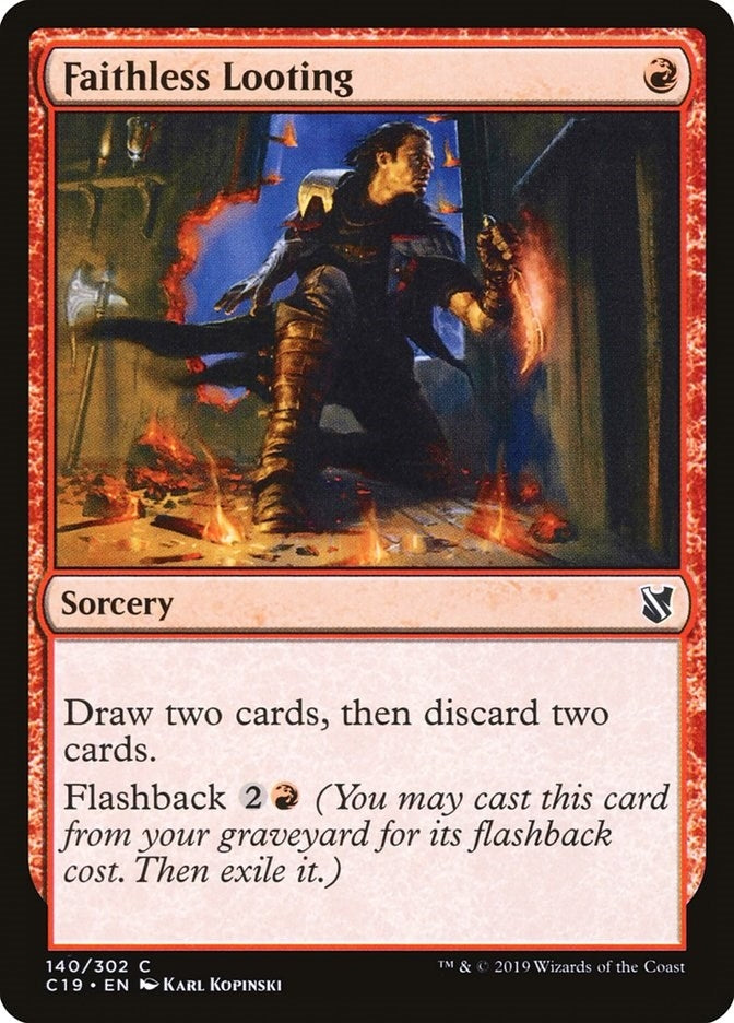 Image for Faithless Looting (140) (Commander 2019) - Magic: The Gathering