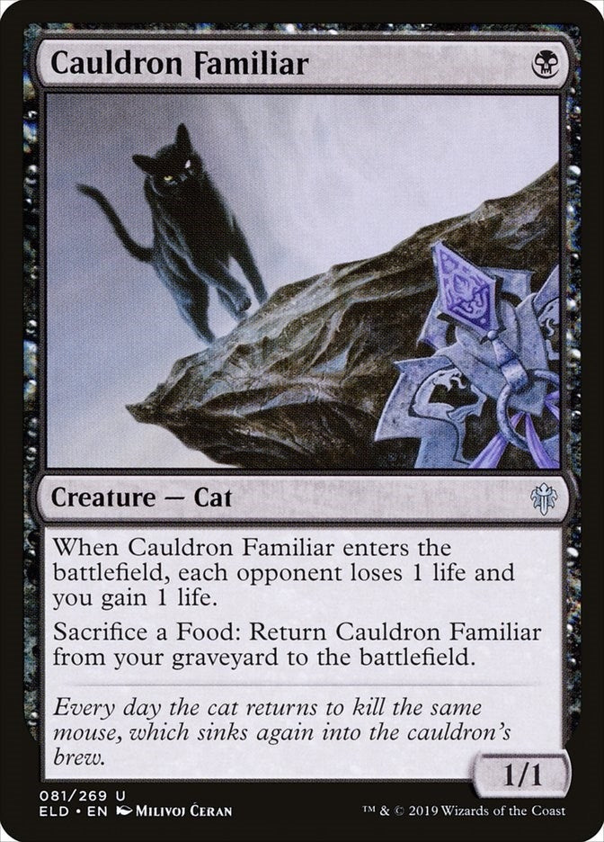 Image for Cauldron Familiar (81) (Throne of Eldraine) - Magic: The Gathering