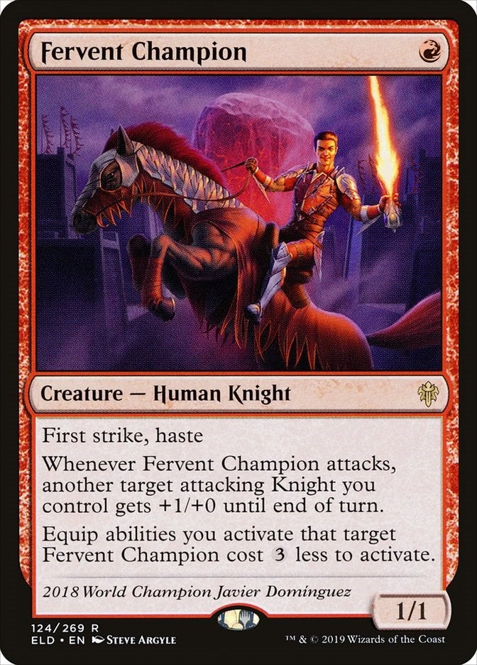 Image for Fervent Champion (124) (Throne of Eldraine) - Magic: The Gathering