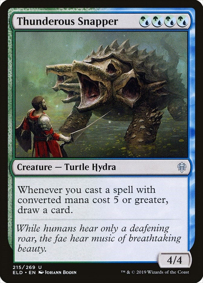 Image for Thunderous Snapper (215) (Throne of Eldraine) - Magic: The Gathering