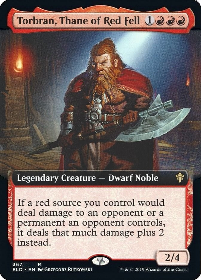Image for Torbran, Thane of Red Fell (Extended Art) (367) (Throne of Eldraine) - Magic: The Gathering