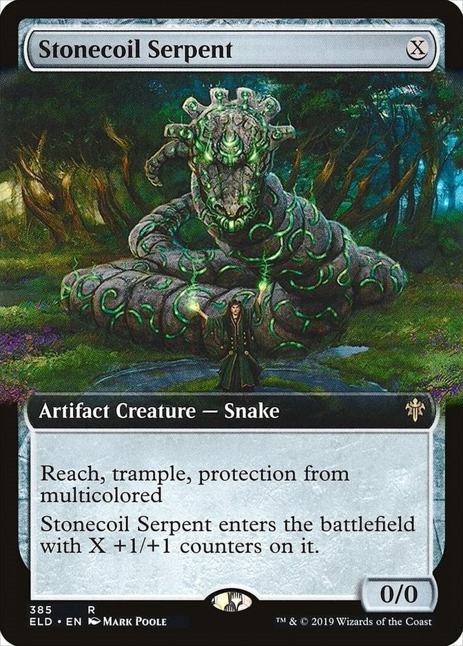 Image for Stonecoil Serpent (Extended Art) (385) (Throne of Eldraine) - Magic: The Gathering