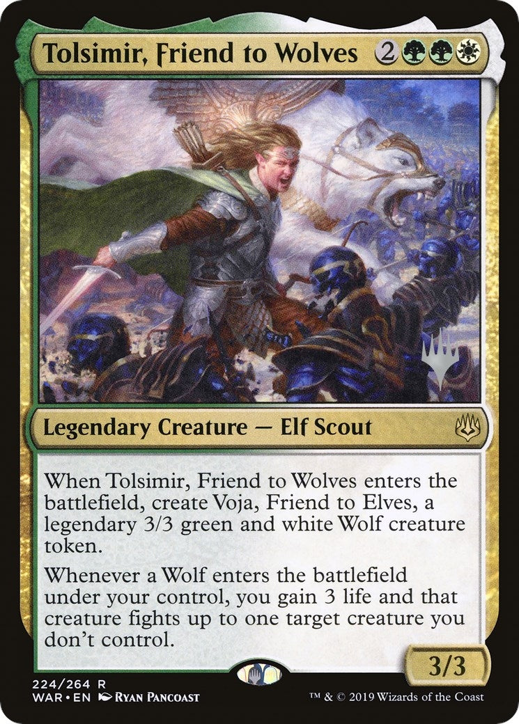 Image for Tolsimir, Friend to Wolves (224) (Promo Pack: Throne of Eldraine) - Magic: The Gathering