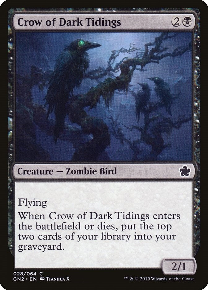 Image for Crow of Dark Tidings (28) (Magic Game Night 2019) - Magic: The Gathering