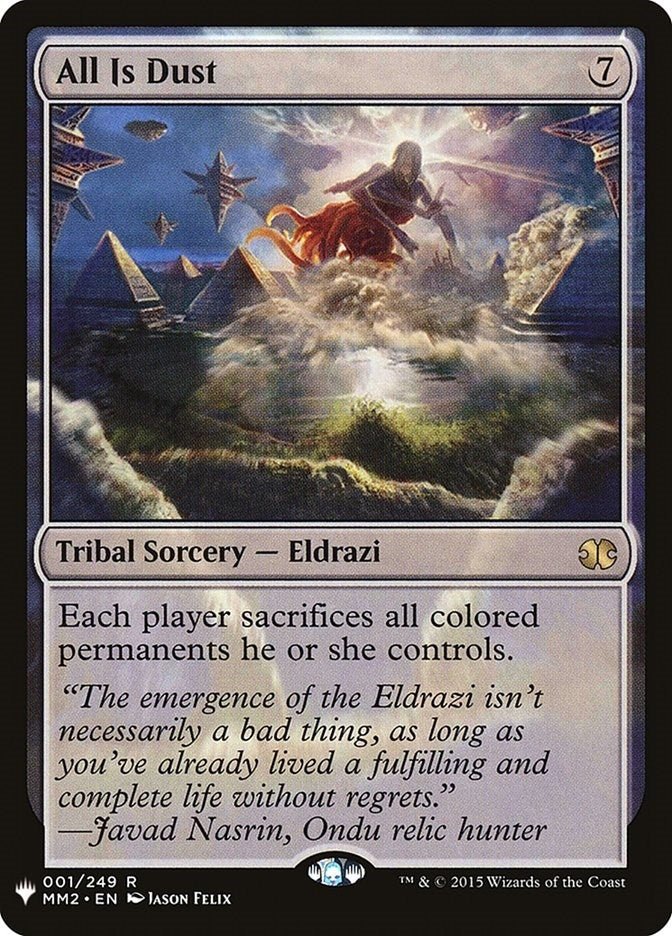 Image for All Is Dust (1) (The List Reprints) - Magic: The Gathering