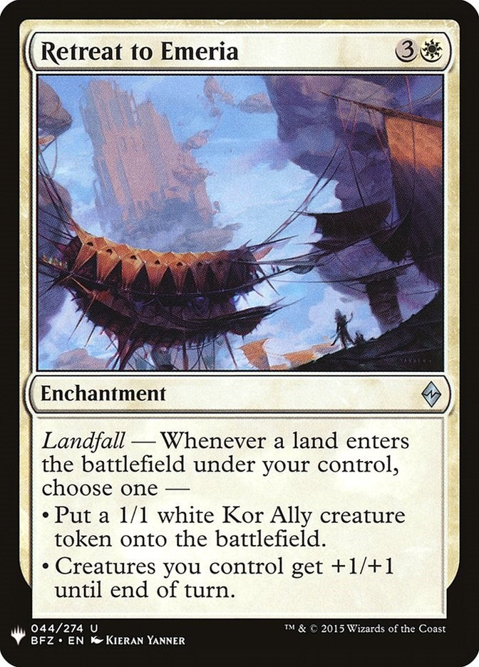 Image for Retreat to Emeria (44) (The List Reprints) - Magic: The Gathering
