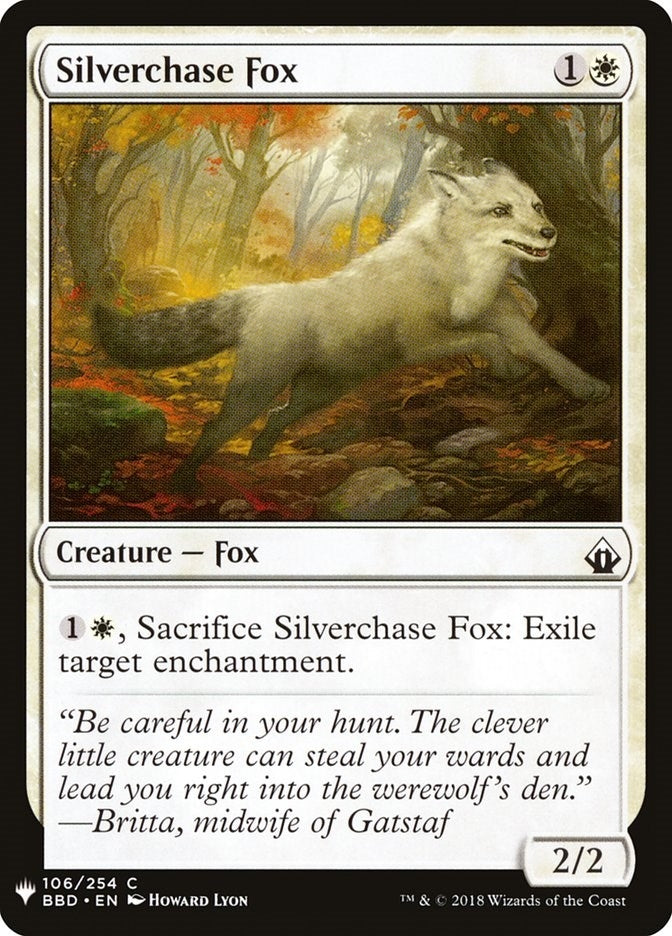 Image for Silverchase Fox (106) (The List Reprints) - Magic: The Gathering