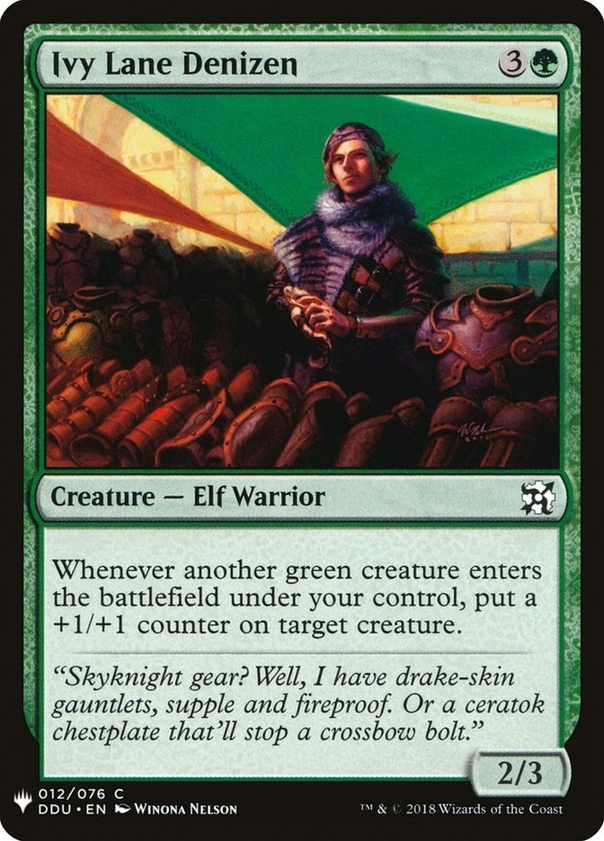 Image for Ivy Lane Denizen (12) (The List Reprints) - Magic: The Gathering