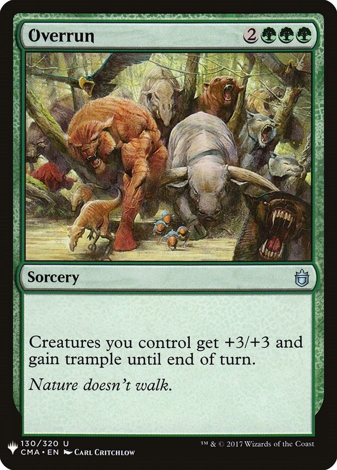 Image for Overrun (130) (The List Reprints) - Magic: The Gathering