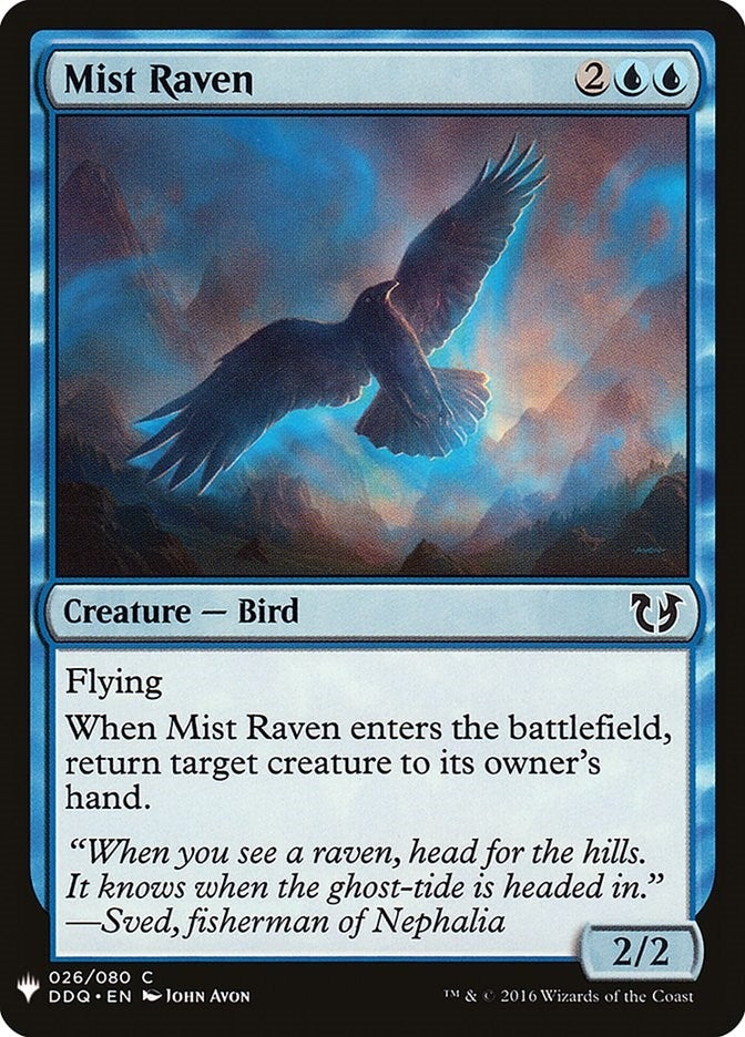 Image for Mist Raven (26) (The List Reprints) - Magic: The Gathering