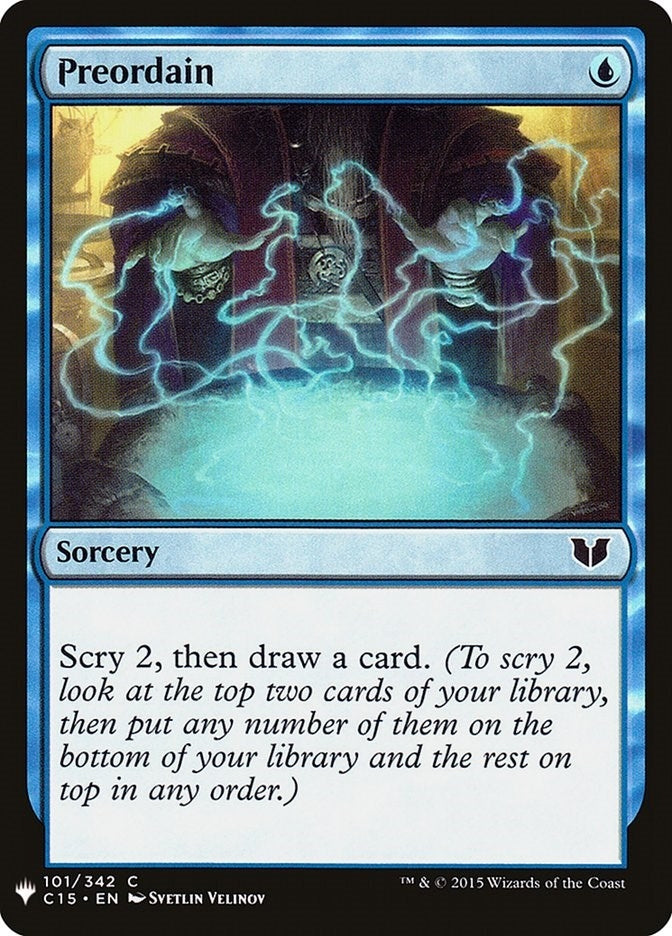 Image for Preordain (C15) (101) (The List Reprints) - Magic: The Gathering