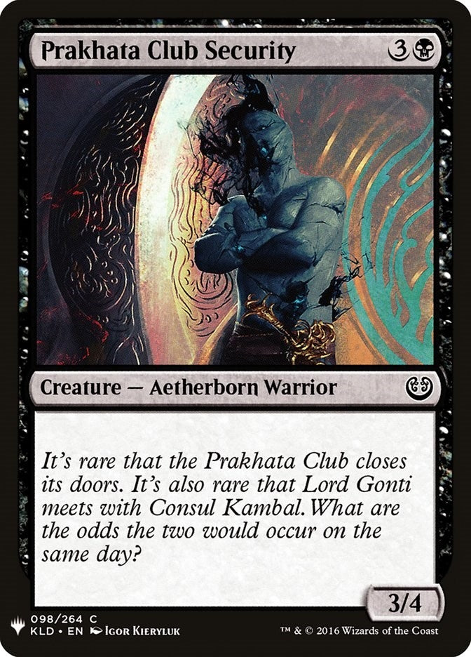 Image for Prakhata Club Security (98) (The List Reprints) - Magic: The Gathering