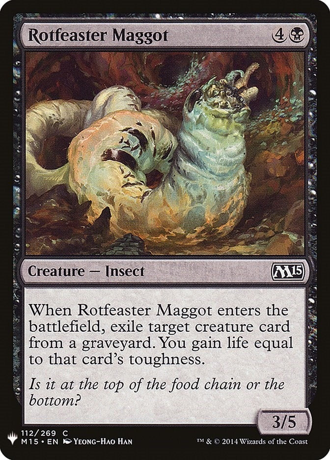 Image for Rotfeaster Maggot (112) (The List Reprints) - Magic: The Gathering