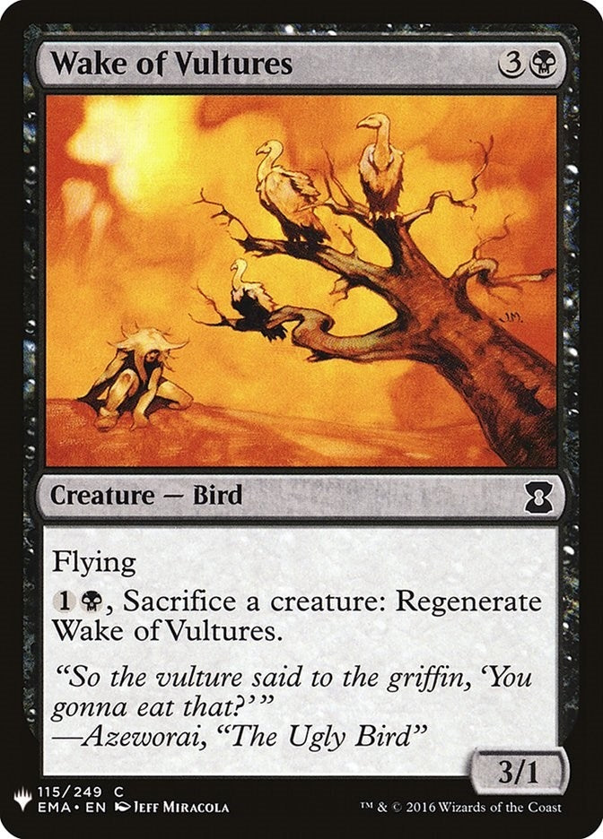 Image for Wake of Vultures (115) (The List Reprints) - Magic: The Gathering