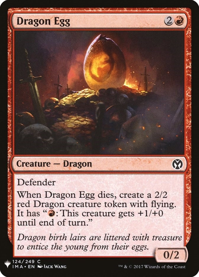 Image for Dragon Egg (124) (The List Reprints) - Magic: The Gathering