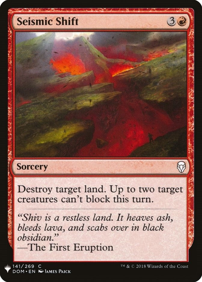 Image for Seismic Shift (141) (The List Reprints) - Magic: The Gathering
