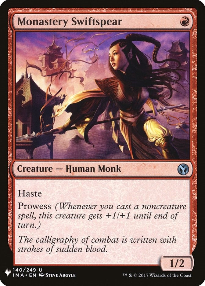 Image for Monastery Swiftspear (140) (The List Reprints) - Magic: The Gathering