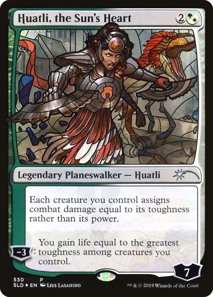 Image for Huatli, the Sun's Heart (Stained Glass) (530) (Secret Lair Drop Series) - Magic: The Gathering