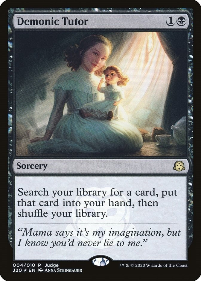 Image for Demonic Tutor (J20) (4) (Judge Promos) - Magic: The Gathering