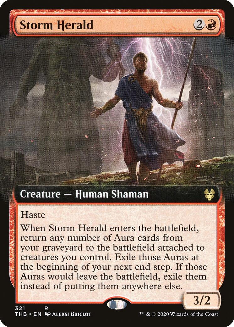Image for Storm Herald (Extended Art) (321) (Theros Beyond Death) - Magic: The Gathering