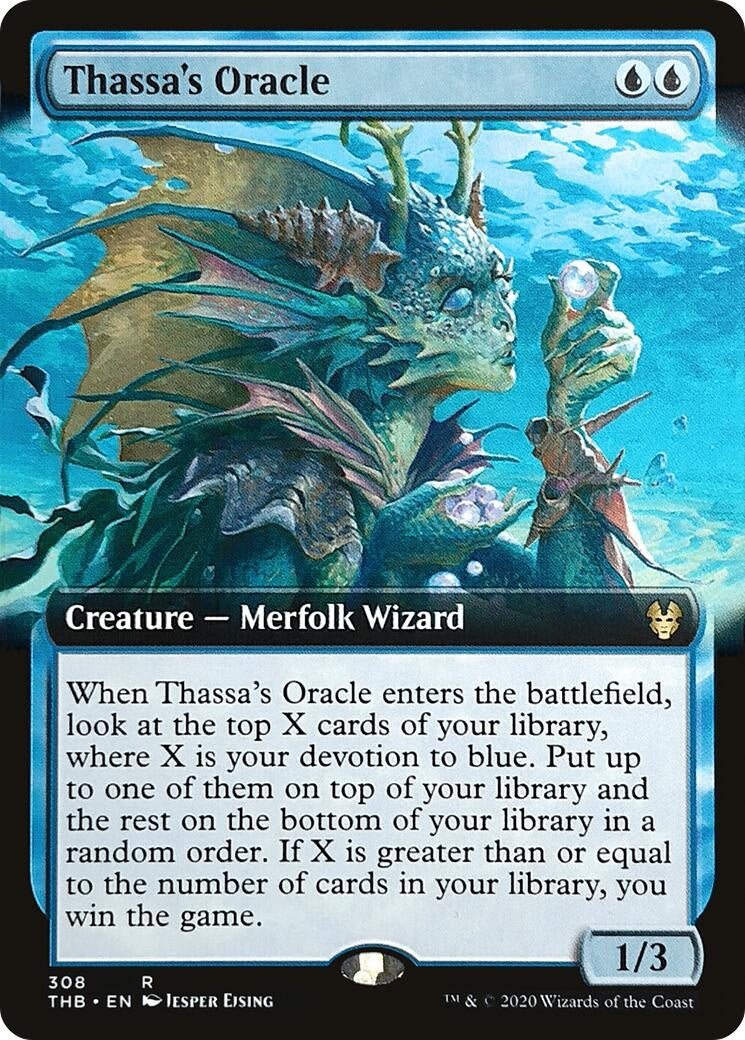 Image for Thassa's Oracle (Extended Art) (308) (Theros Beyond Death) - Magic: The Gathering